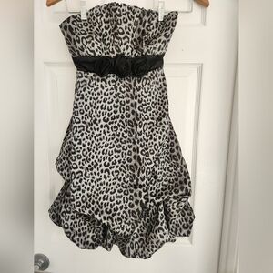 Leopard Print Party Dress